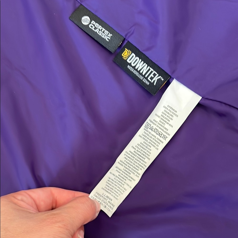 L.L. Bean Quilted Purple and Black Vest for Outdoor Adventures - Picture 6 of 16